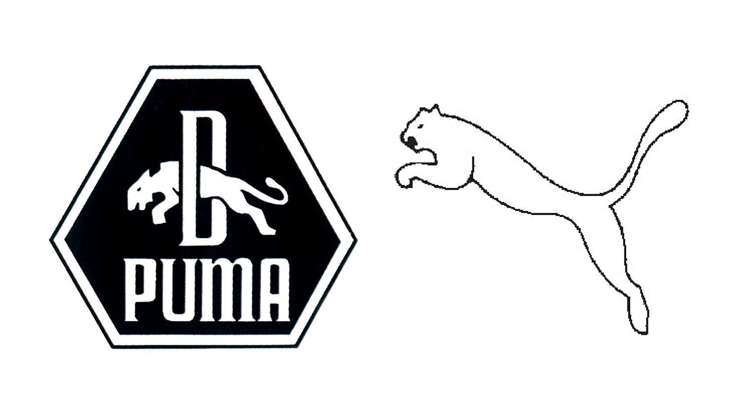 Трафарет логотипа Пума