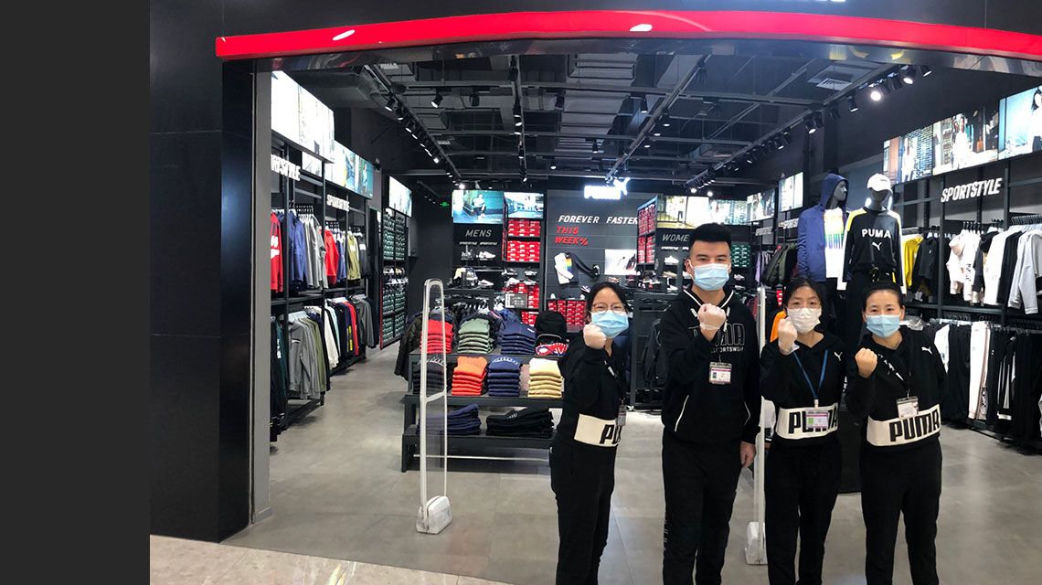 PUMA stores reopen in Wuhan, China 