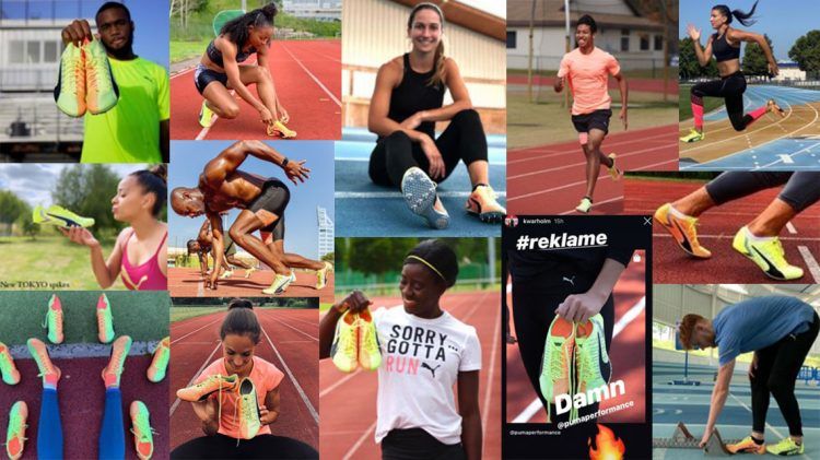 Top athletes celebrate PUMA's new sprint spikes: evoSPEED TOKYO