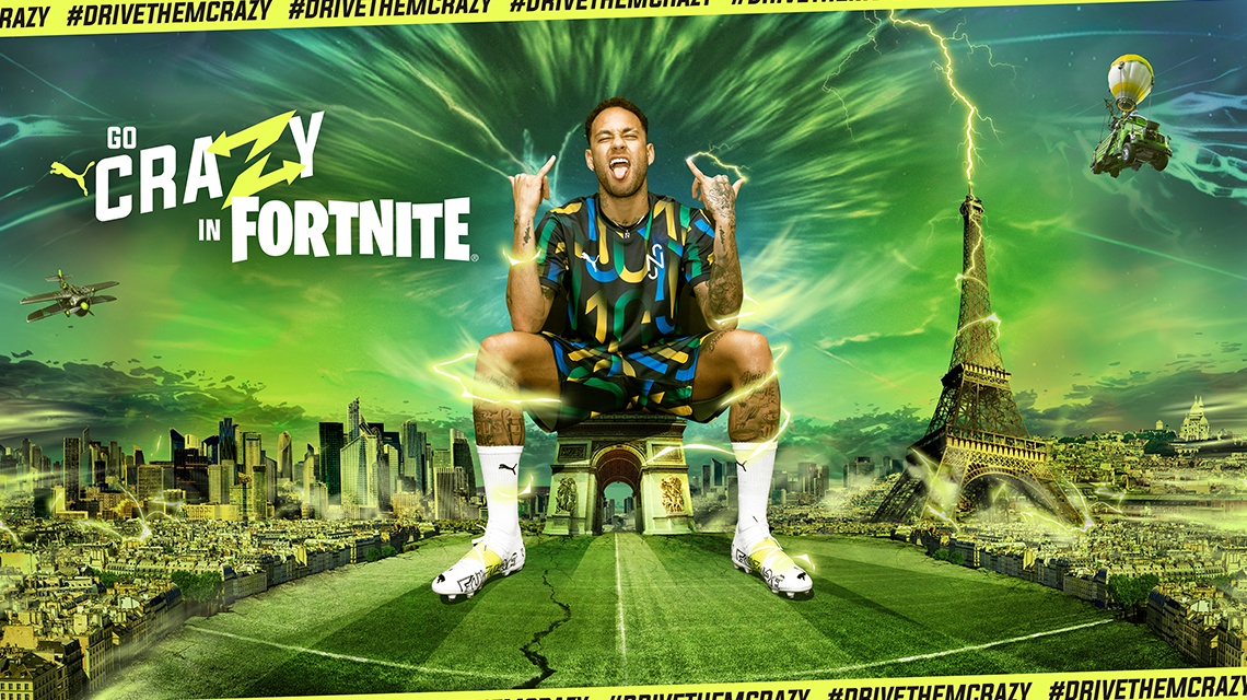 NEYMAR JR. GOES CRAZY IN FORTNITE: UNLOCK HIS OUTFITS, GO CRAZY IN CREATIVE  AND COMPETE IN THE NEYMAR JR. CUP - PUMA CATch up